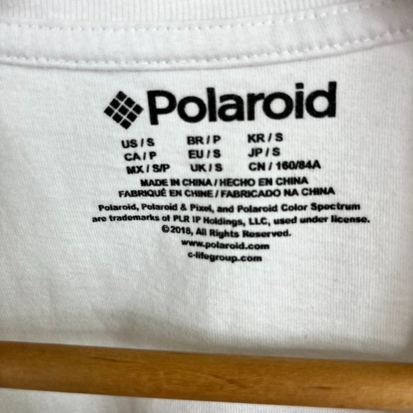 Polaroid VTG Logo Cropped Baby Doll Tee Shirt - Picture 4 of 4